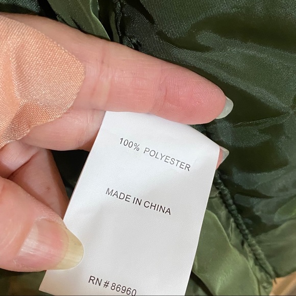 NWT Plus size 3X Olive. Military Green Puffer Coat Sherpa Hooded large p… - Picture 11 of 16